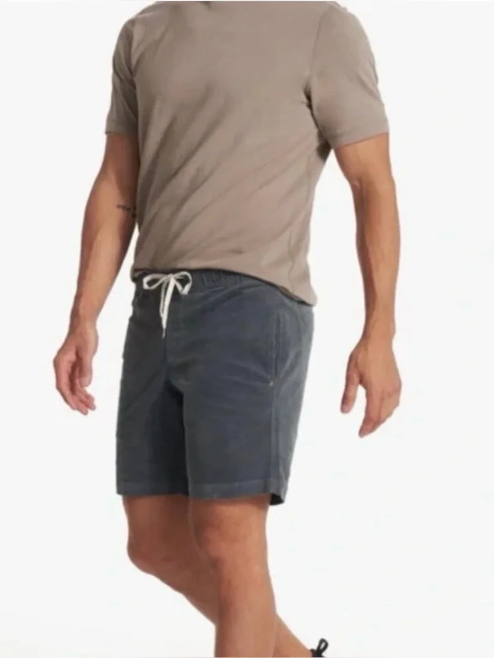 Vuori Mens Optimist Short Corduroy Shorts Smoked Beryl M